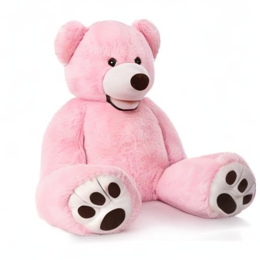 MorisMos Giant Teddy Bear Plush 5 Feet, Large Teddy Bears Stuffed Animals for Girlfriend Boyfriend, 5 Foot Life Size Bear Gifts for Valentine's Day, Baby Shower, Birthday