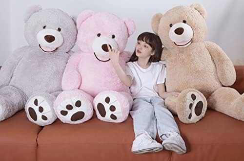 MorisMos Giant Teddy Bear Plush 5 Feet, Large Teddy Bears Stuffed Animals for Girlfriend Boyfriend, 5 Foot Life Size Bear Gifts for Valentine's Day, Baby Shower, Birthday