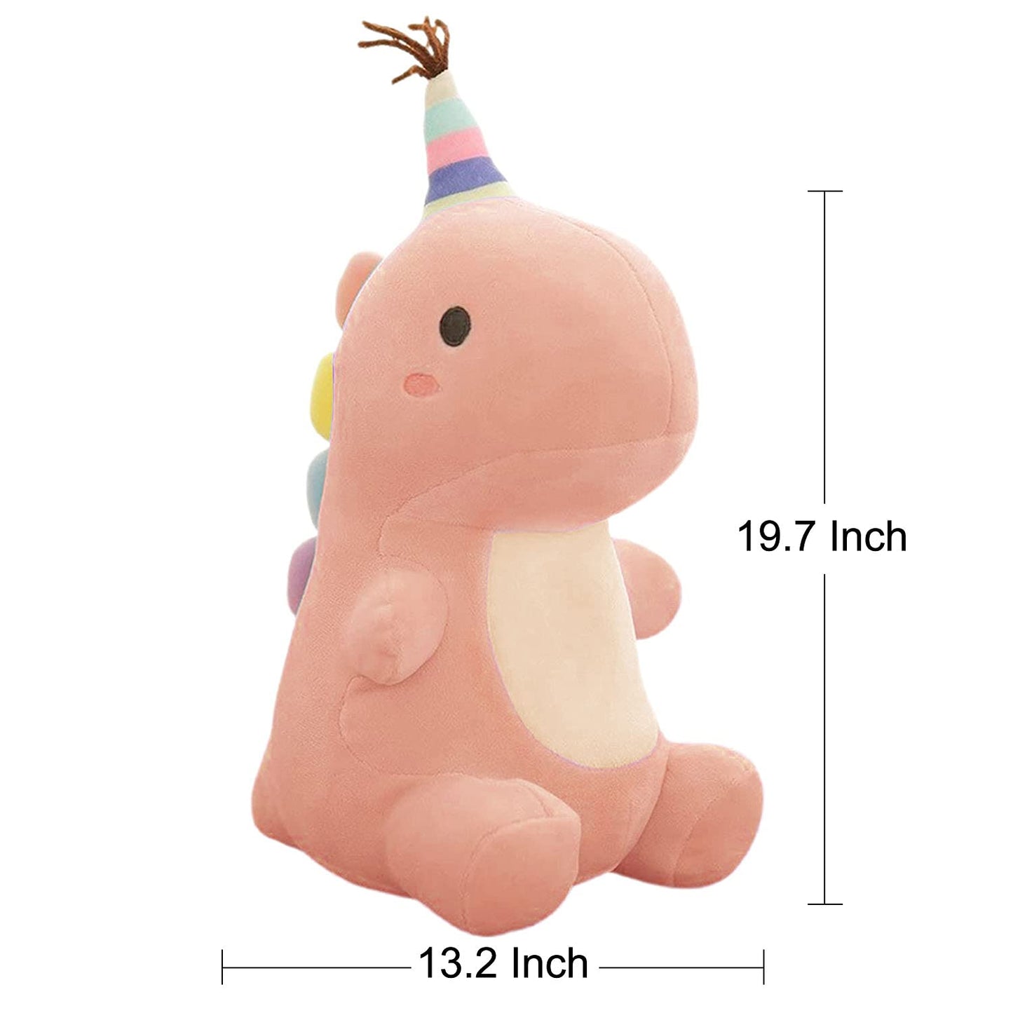 VHYHCY Stuffed Animal Plush Toys, Cute Dinosaur Toy, Soft Dino Plushies for Kids Plush Doll Gifts for Boys Girls (Green, 9 Inch)
