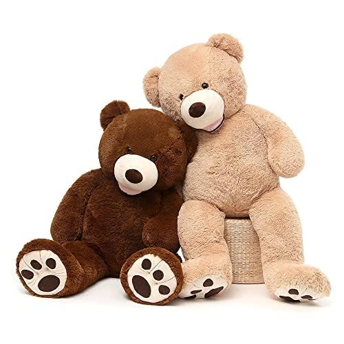 MorisMos Giant Teddy Bear Plush 5 Feet, Large Teddy Bears Stuffed Animals for Girlfriend Boyfriend, 5 Foot Life Size Bear Gifts for Valentine's Day, Baby Shower, Birthday