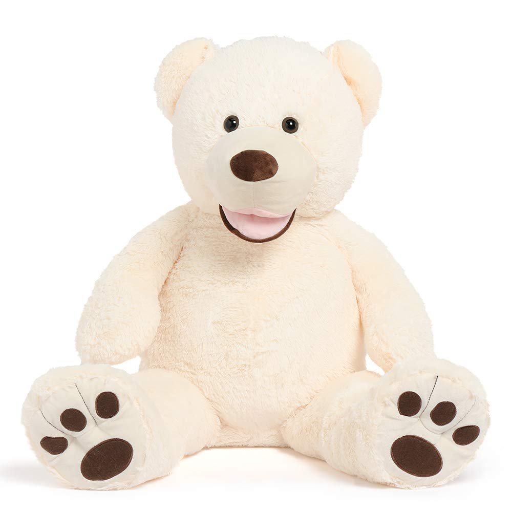 MorisMos Giant Teddy Bear Plush 5 Feet, Large Teddy Bears Stuffed Animals for Girlfriend Boyfriend, 5 Foot Life Size Bear Gifts for Valentine's Day, Baby Shower, Birthday
