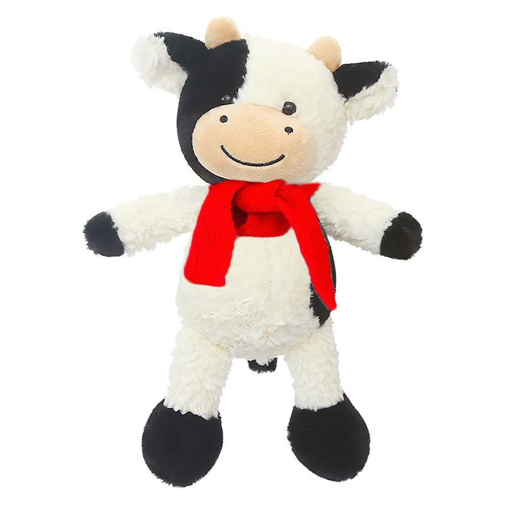 CHELEI2019 11.8" Cow Stuffed Animals Soft Cuddly Cow Plush Stuffed Animal Toy for Kids