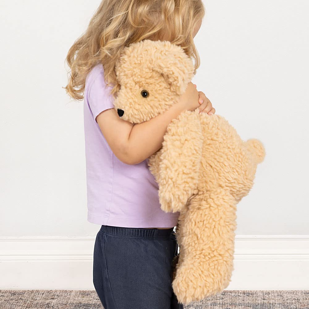 Vermont Teddy Bear Super Soft Almond Brown Teddy Bear - 18 Inch, Plush Stuffed Animal to Sleep with, Cozy Bear Plush from Stuffed Animals