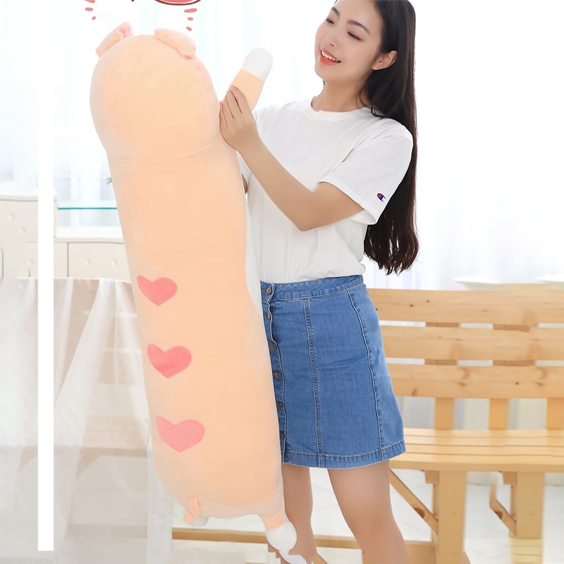 Long Shiba Inu Plush Toy, Soft Long Stuffed Corgi Plush Cute Long Shiba Inu Dog Stuffed Animals Shiba Inu Body Plush Stuffed Animal for Kids(Dog, 70cm/27.5inch)
