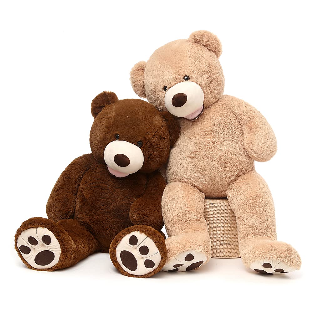 MorisMos Giant Teddy Bear Plush 5 Feet, Large Teddy Bears Stuffed Animals for Girlfriend Boyfriend, 5 Foot Life Size Bear Gifts for Valentine's Day, Baby Shower, Birthday