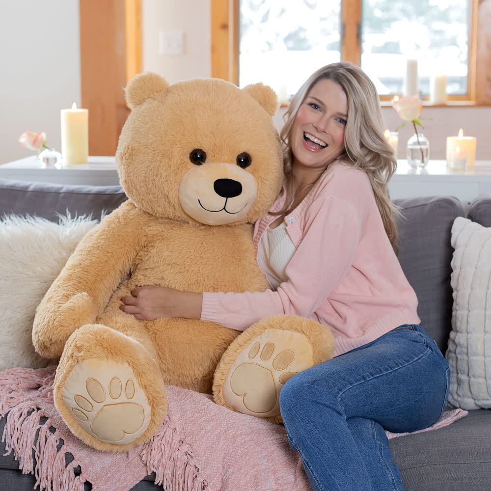 Vermont Teddy Bear Giant Elephant Stuffed Animal - Giant Stuffed Animals, 4 Foot, 48", 4 FT