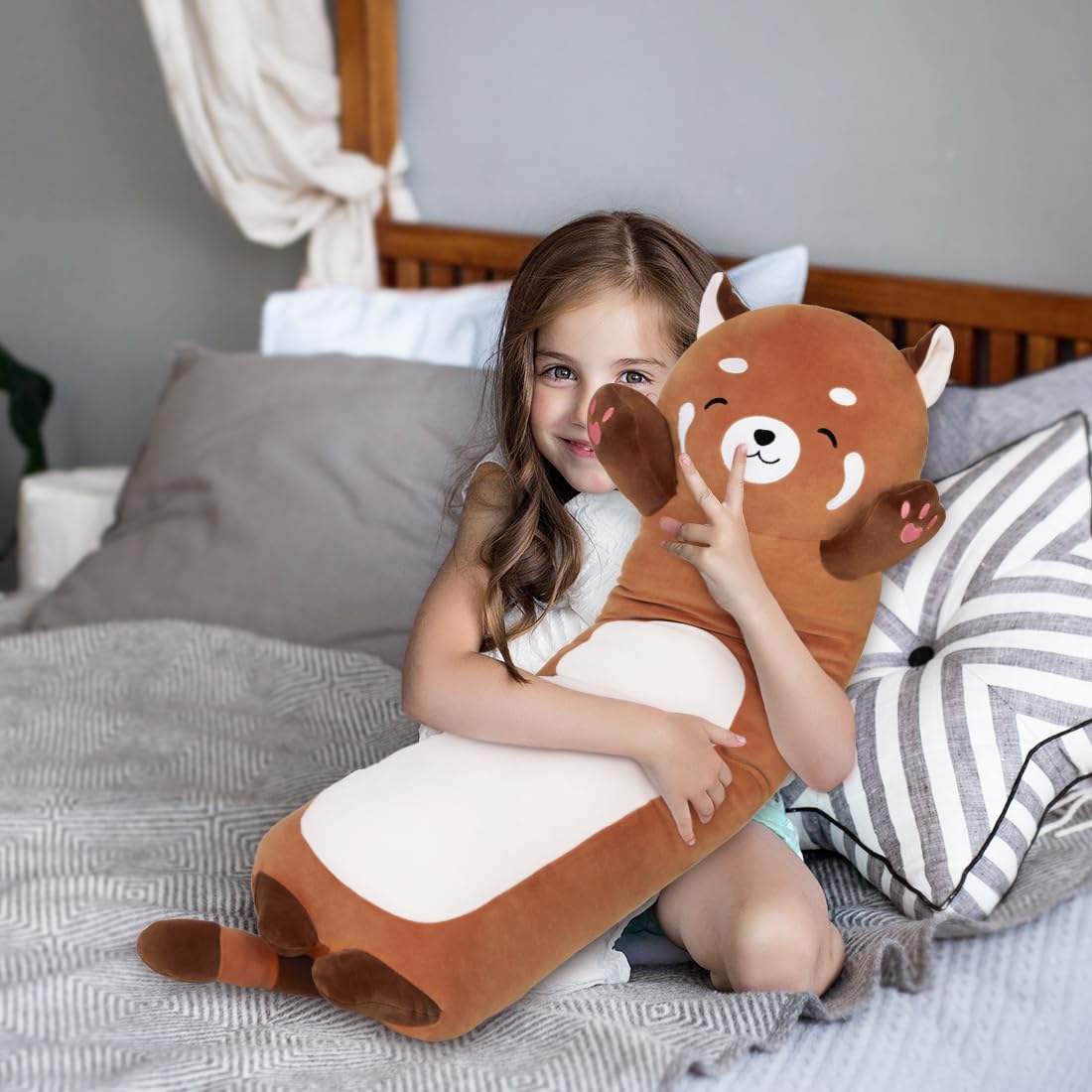 Long Shiba Inu Plush Toy, Soft Long Stuffed Corgi Plush Cute Long Shiba Inu Dog Stuffed Animals Shiba Inu Body Plush Stuffed Animal for Kids(Dog, 70cm/27.5inch)