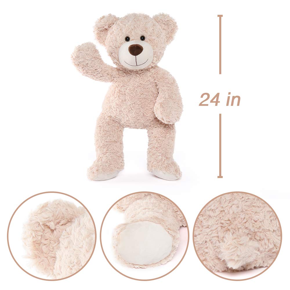 Tezituor Large Teddy Bear Stuffed Animal 5Ft, Big Teddy Bear with Heart, Giant Brown Stuffed Bear Plush Toys for Kids, I Love You Bear Gift for Girlfriend