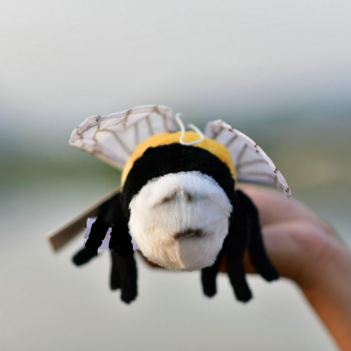 TAMMYFLYFLY Soft Bee Plush Toy, Stuffed Animal Doll,Cute Honeybee Plush Doll,17cm