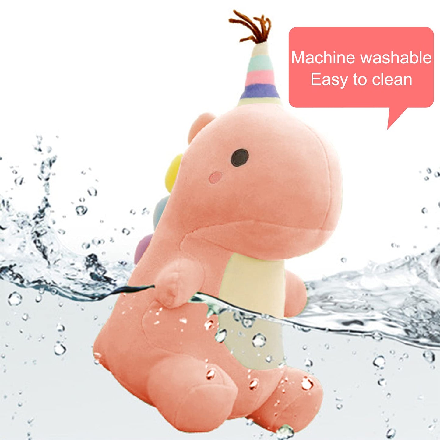 VHYHCY Stuffed Animal Plush Toys, Cute Dinosaur Toy, Soft Dino Plushies for Kids Plush Doll Gifts for Boys Girls (Green, 9 Inch)