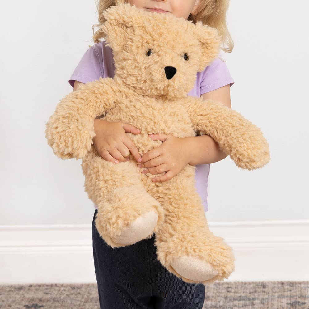 Vermont Teddy Bear Super Soft Almond Brown Teddy Bear - 18 Inch, Plush Stuffed Animal to Sleep with, Cozy Bear Plush from Stuffed Animals