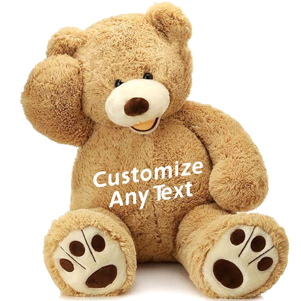 MorisMos Giant Teddy Bear Plush 5 Feet, Large Teddy Bears Stuffed Animals for Girlfriend Boyfriend, 5 Foot Life Size Bear Gifts for Valentine's Day, Baby Shower, Birthday