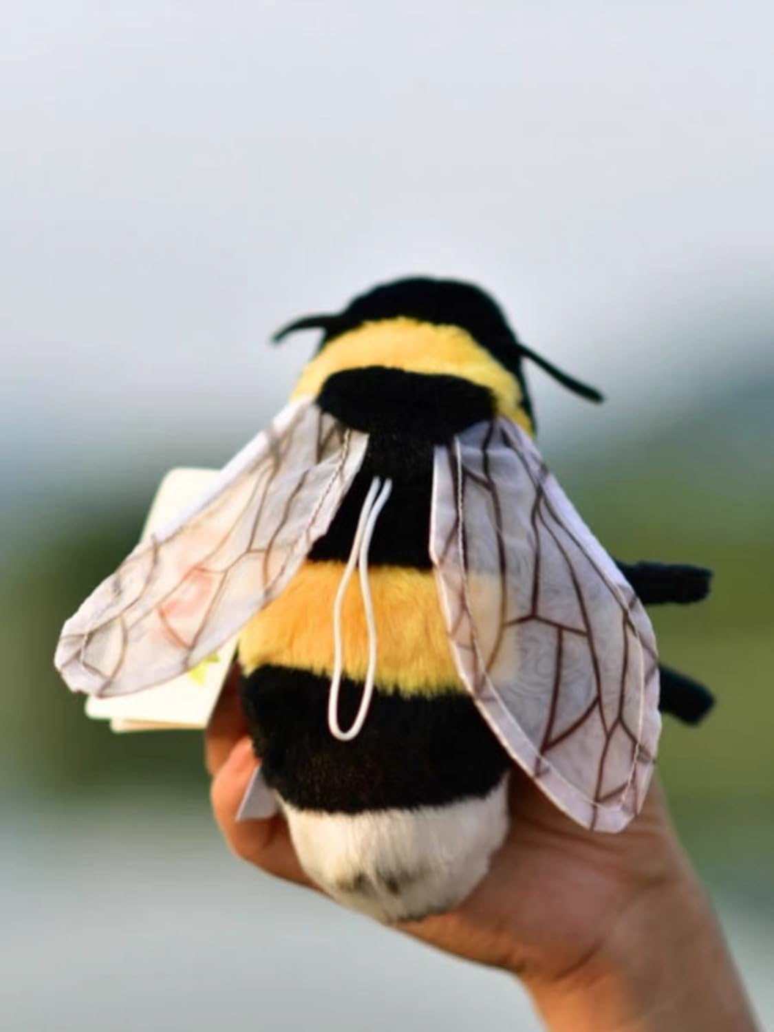 TAMMYFLYFLY Soft Bee Plush Toy, Stuffed Animal Doll,Cute Honeybee Plush Doll,17cm
