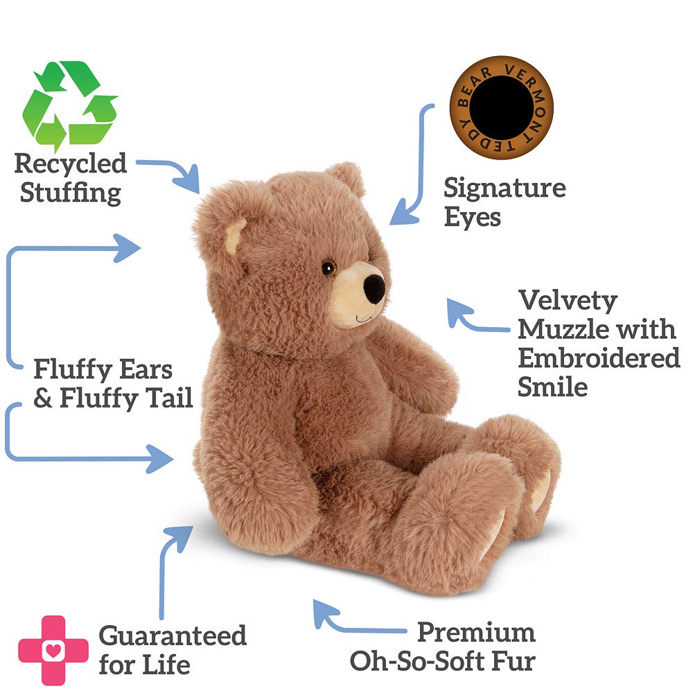 Vermont Teddy Bear Stuffed Monkey - Oh So Soft Monkey Stuffed Animal, Plush Toy, Brown, 18 Inch