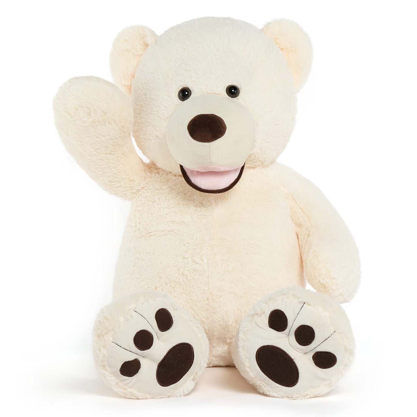 MorisMos Giant Teddy Bear Plush 5 Feet, Large Teddy Bears Stuffed Animals for Girlfriend Boyfriend, 5 Foot Life Size Bear Gifts for Valentine's Day, Baby Shower, Birthday