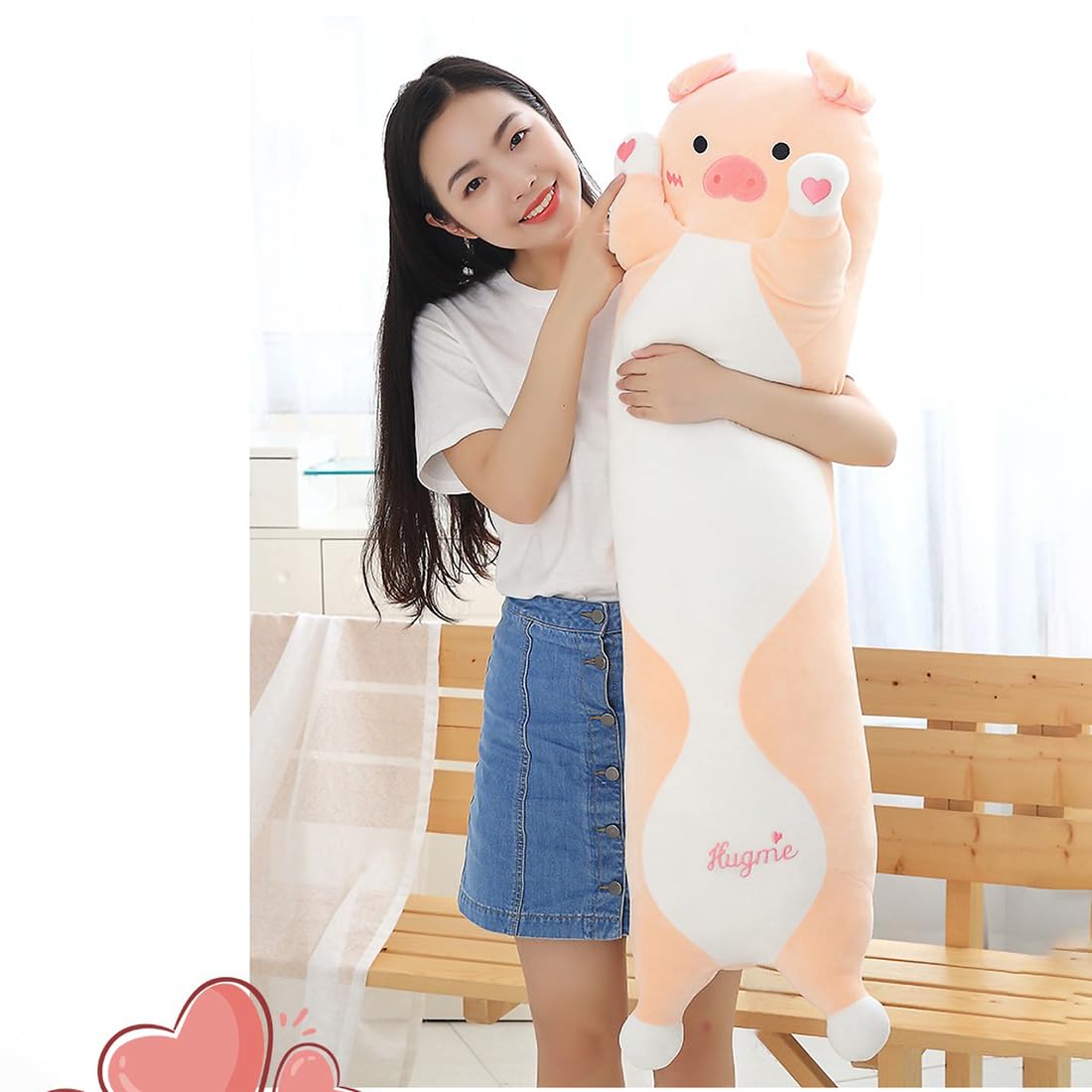 Long Shiba Inu Plush Toy, Soft Long Stuffed Corgi Plush Cute Long Shiba Inu Dog Stuffed Animals Shiba Inu Body Plush Stuffed Animal for Kids(Dog, 70cm/27.5inch)