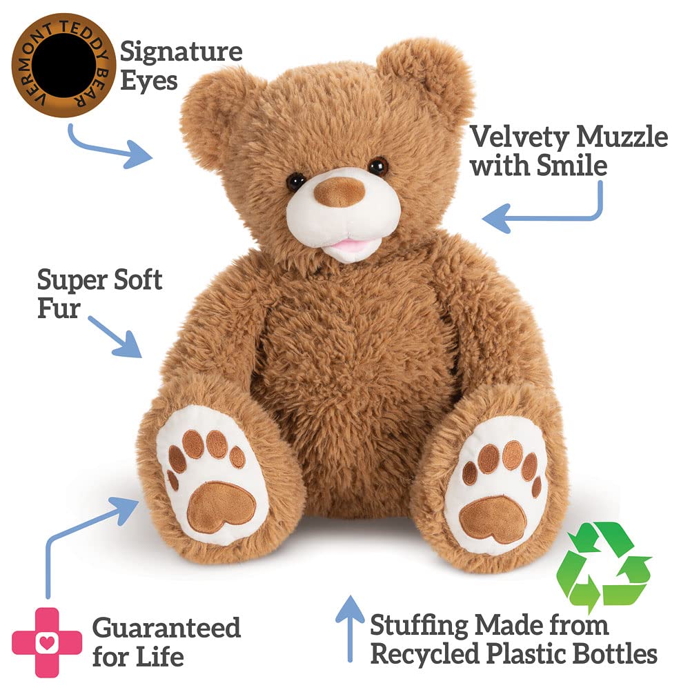 Vermont Teddy Bear Stuffed Monkey - Oh So Soft Monkey Stuffed Animal, Plush Toy, Brown, 18 Inch
