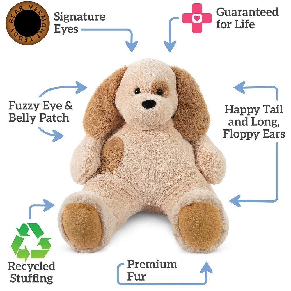 Vermont Teddy Bear Giant Elephant Stuffed Animal - Giant Stuffed Animals, 4 Foot, 48", 4 FT