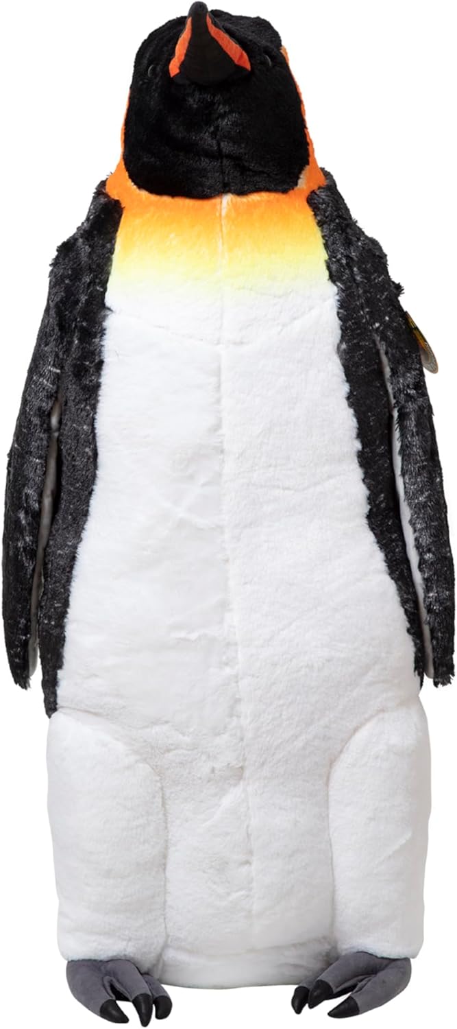 Melissa & Doug Giant Lifelike Plush Emperor Penguin Standing Stuffed Animal (3.4 Feet Tall) - Plush Toy