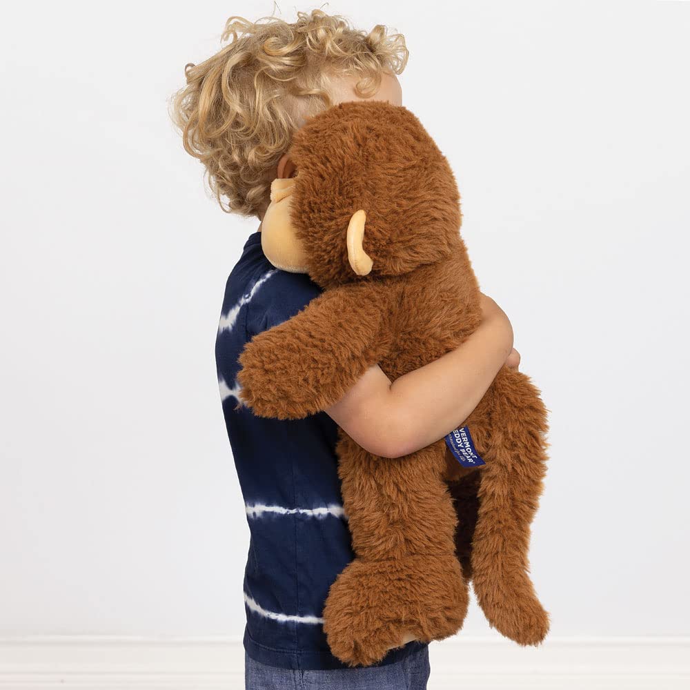 Vermont Teddy Bear Stuffed Monkey - Oh So Soft Monkey Stuffed Animal, Plush Toy, Brown, 18 Inch
