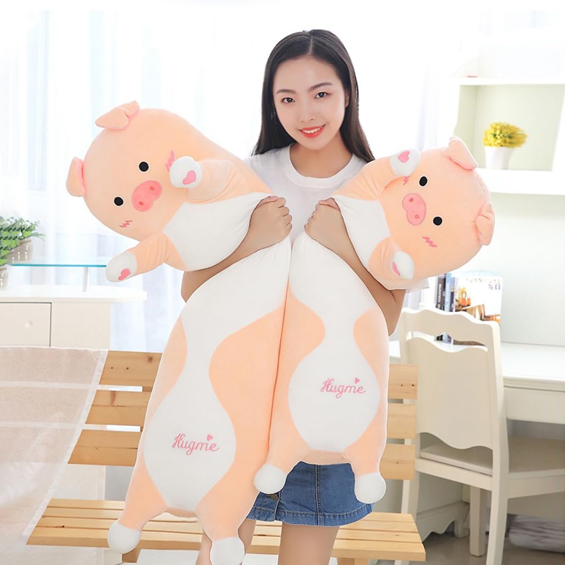 Long Shiba Inu Plush Toy, Soft Long Stuffed Corgi Plush Cute Long Shiba Inu Dog Stuffed Animals Shiba Inu Body Plush Stuffed Animal for Kids(Dog, 70cm/27.5inch)
