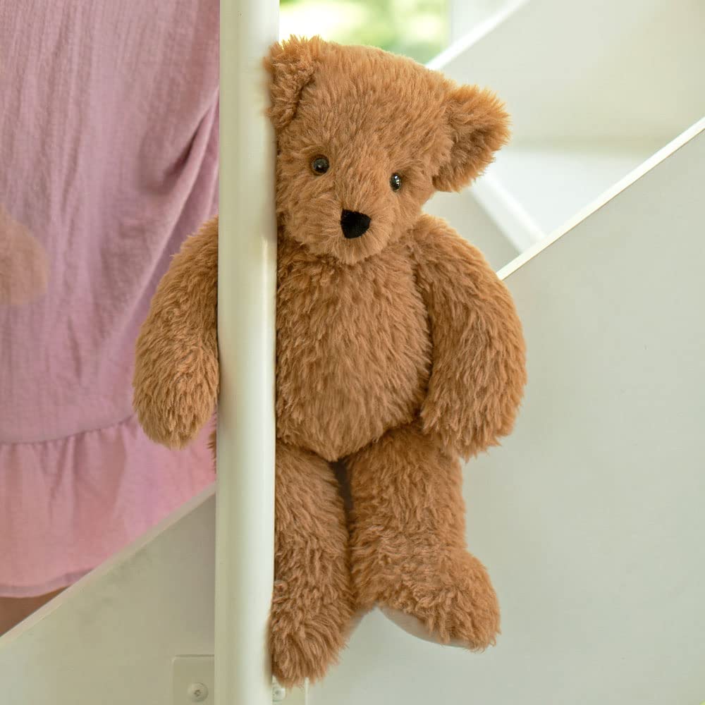 Vermont Teddy Bear Super Soft Almond Brown Teddy Bear - 18 Inch, Plush Stuffed Animal to Sleep with, Cozy Bear Plush from Stuffed Animals