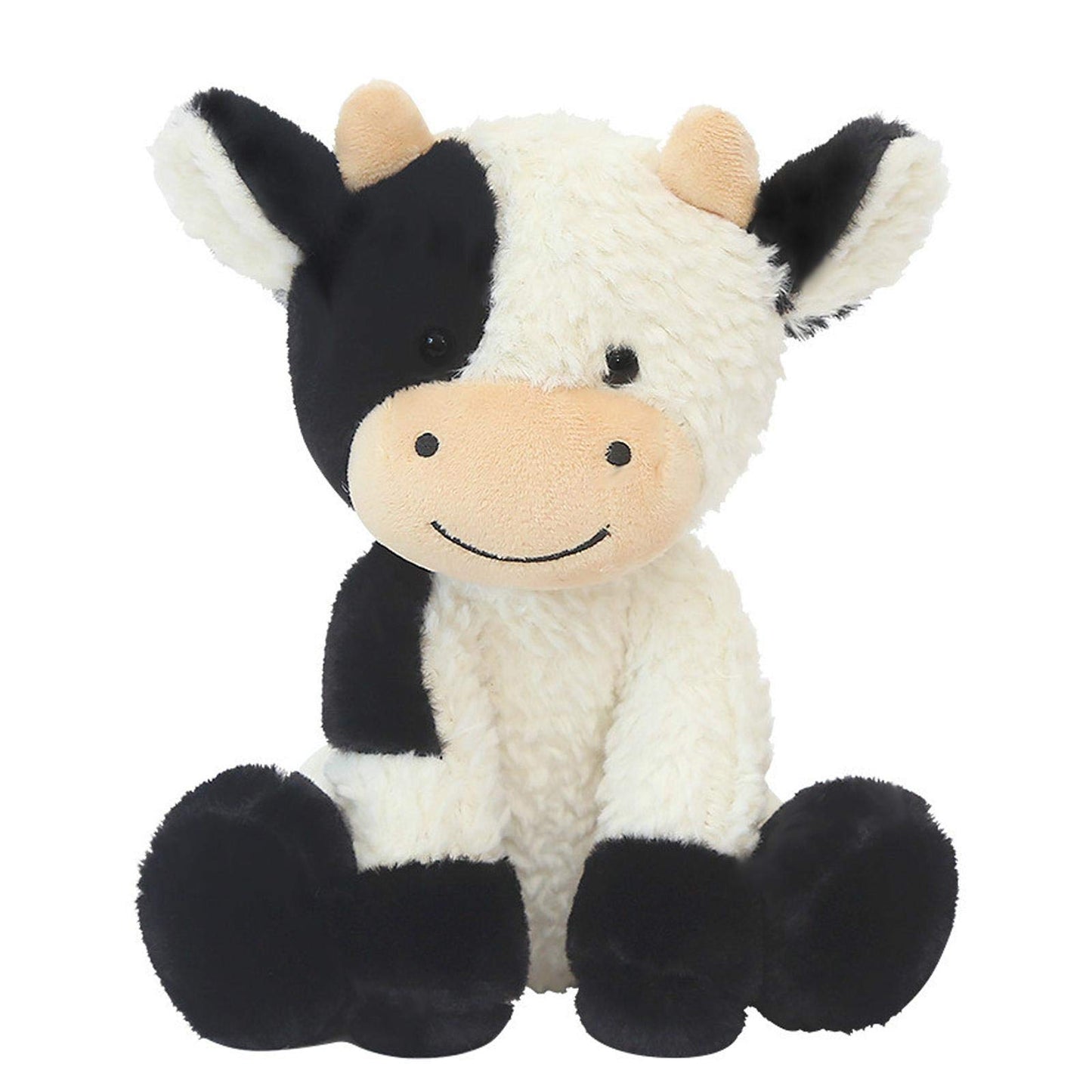 CHELEI2019 11.8" Cow Stuffed Animals Soft Cuddly Cow Plush Stuffed Animal Toy for Kids