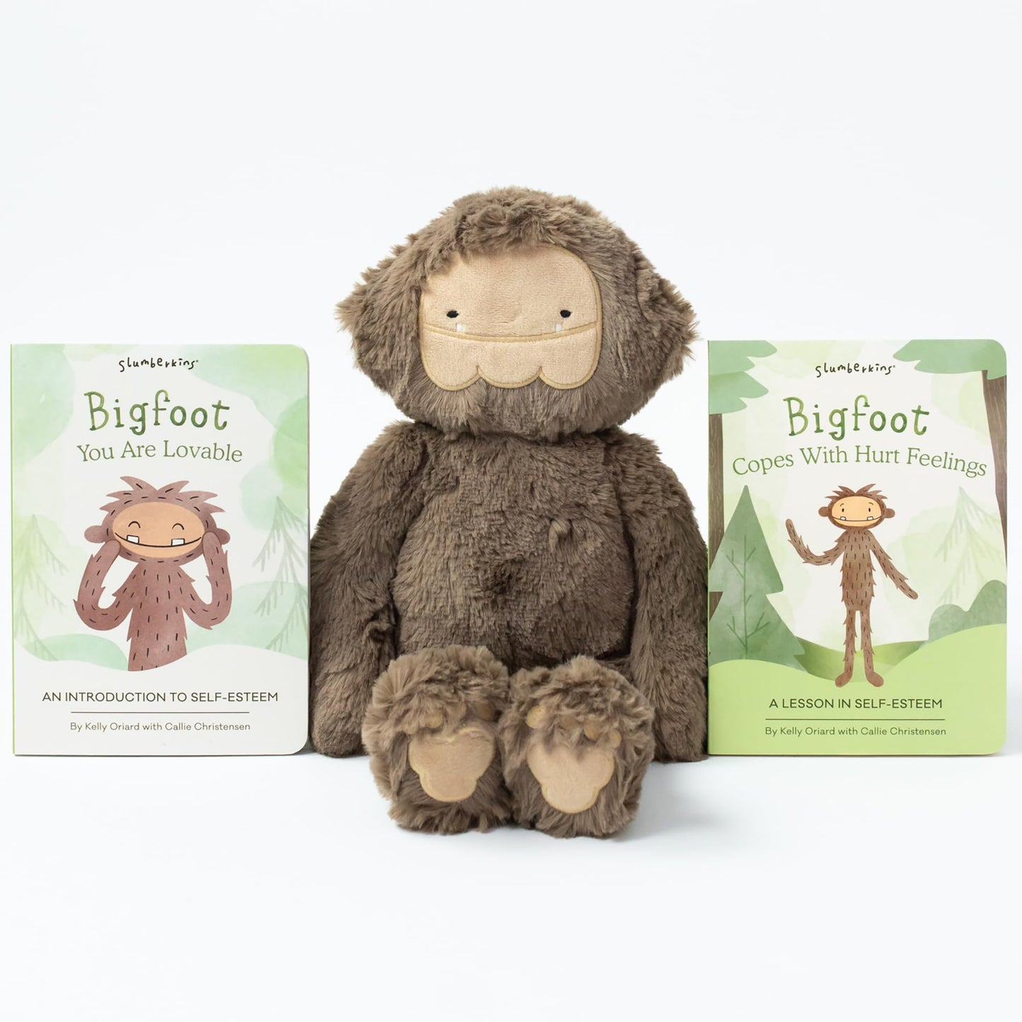 Slumberkins 14" Fox Kin & 2 Board Books Complete Set Bundle | Supports Changes, Coping Skills & Transitions | Social Emotional Development | Soft Plush Animal Gift Set (Fox Kin Plush + 2 Board Books)
