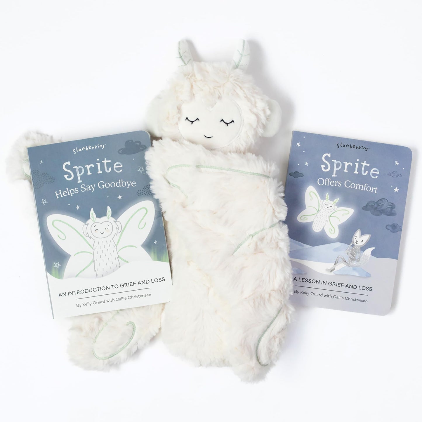Slumberkins Sloth Snuggler & 2 Board Books Complete Set Bundle | Promotes Routines, Relaxation & Coping Skills | Social Emotional Learning Soft Plush Animal (Sloth Snuggler Plush + 2 Board Books)