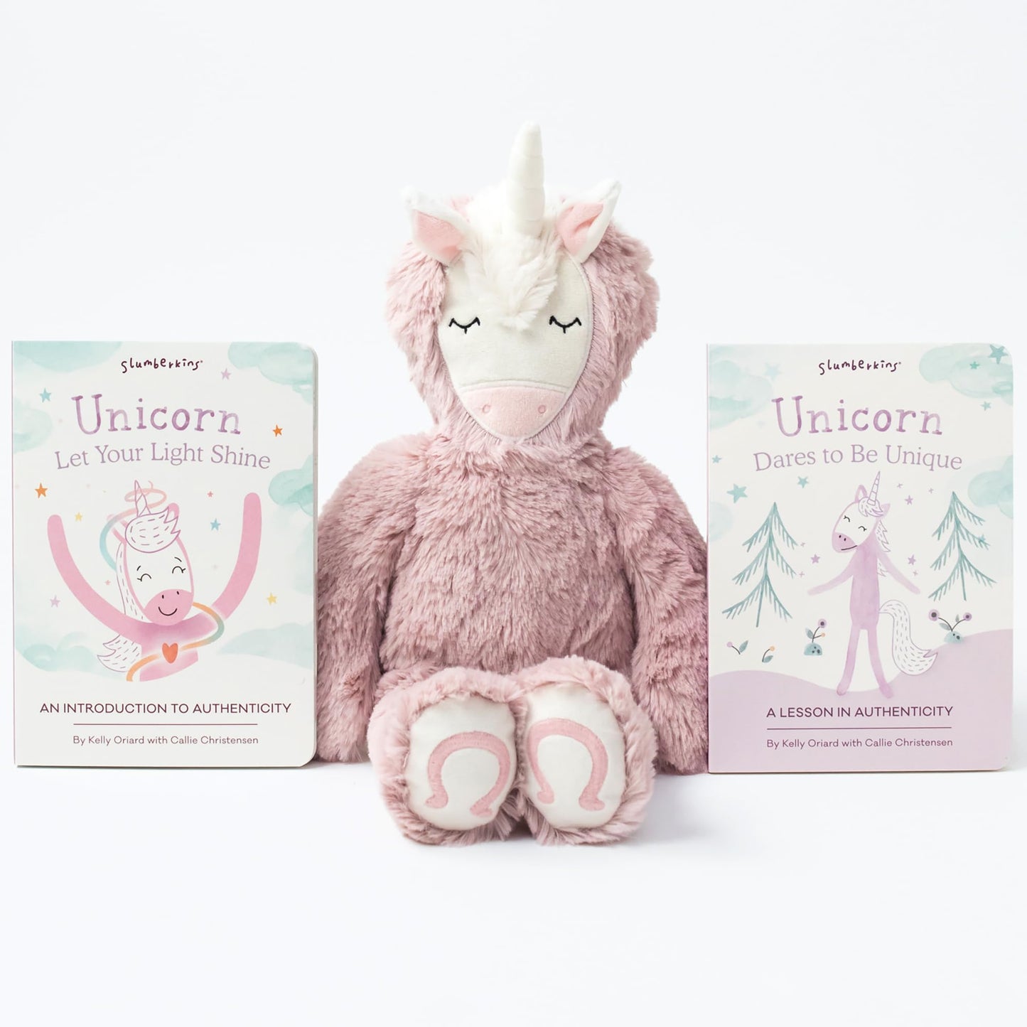 Slumberkins 14" Fox Kin & 2 Board Books Complete Set Bundle | Supports Changes, Coping Skills & Transitions | Social Emotional Development | Soft Plush Animal Gift Set (Fox Kin Plush + 2 Board Books)
