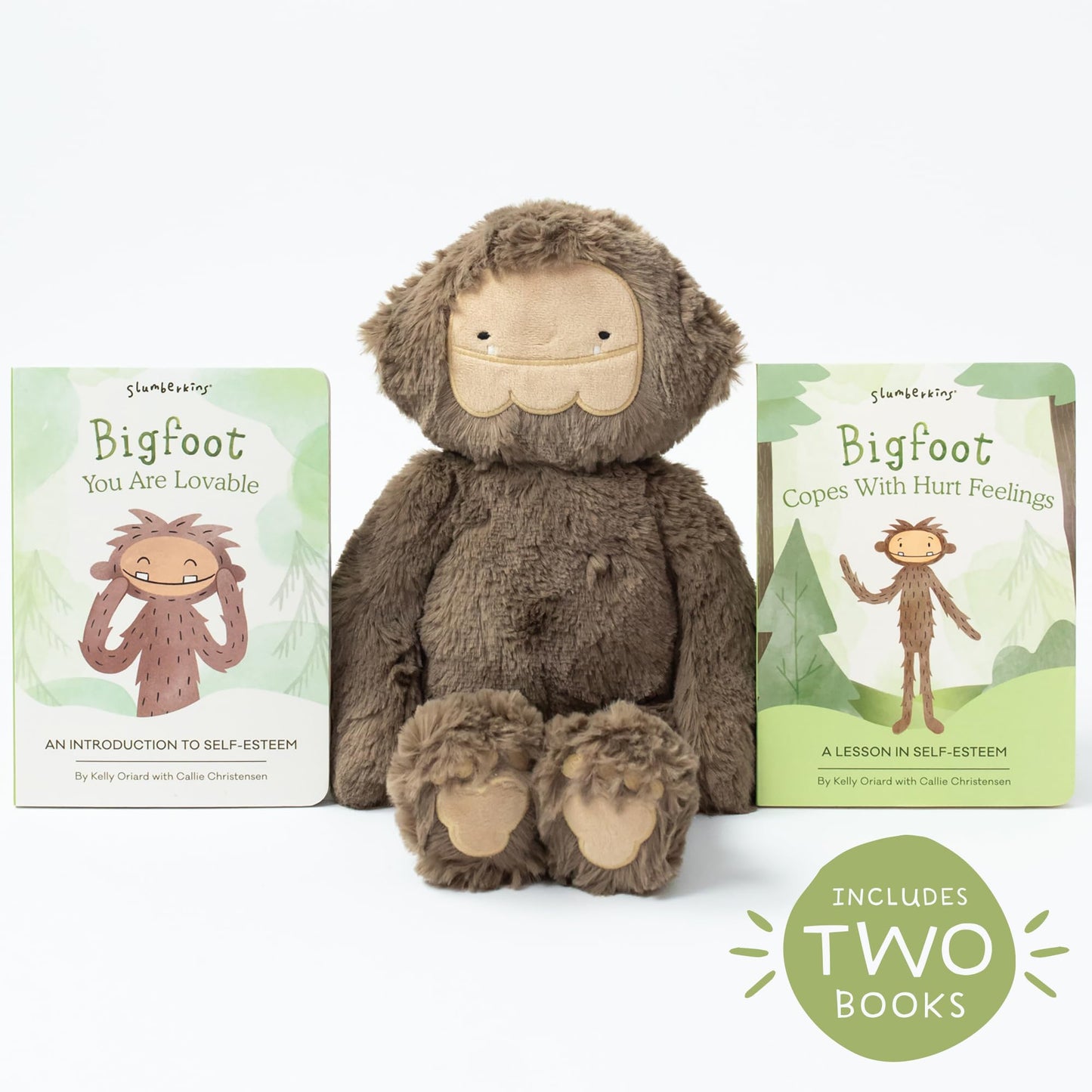 Slumberkins 14" Fox Kin & 2 Board Books Complete Set Bundle | Supports Changes, Coping Skills & Transitions | Social Emotional Development | Soft Plush Animal Gift Set (Fox Kin Plush + 2 Board Books)
