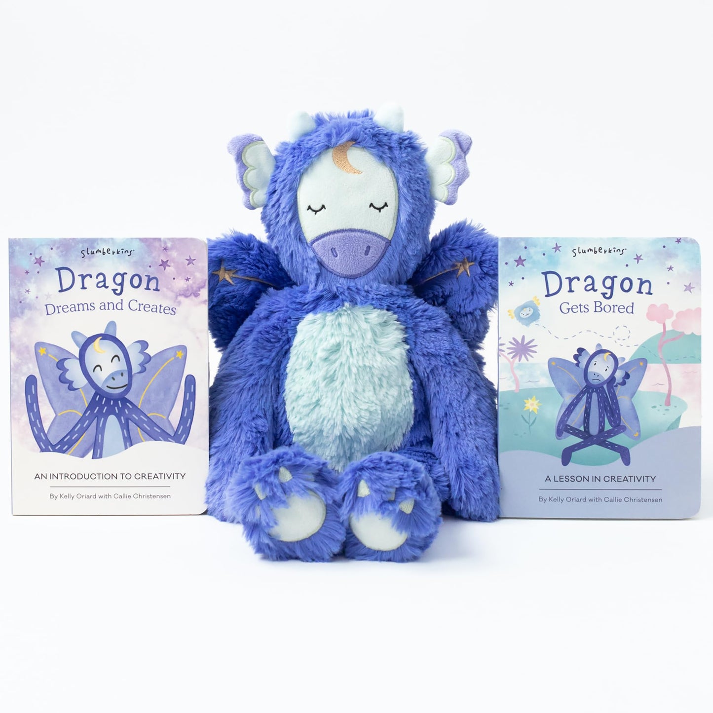 Slumberkins 14" Fox Kin & 2 Board Books Complete Set Bundle | Supports Changes, Coping Skills & Transitions | Social Emotional Development | Soft Plush Animal Gift Set (Fox Kin Plush + 2 Board Books)