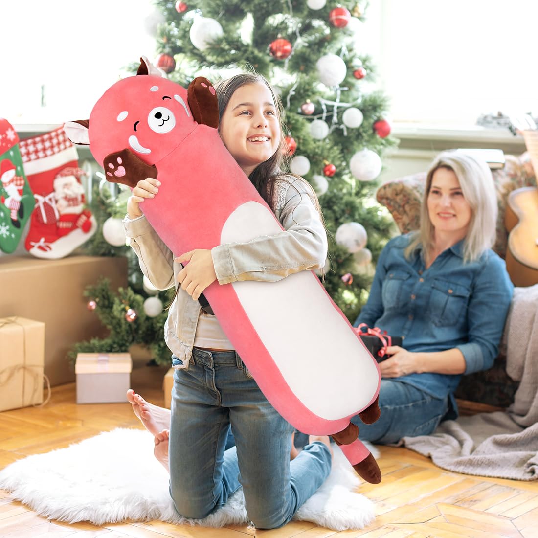 Long Shiba Inu Plush Toy, Soft Long Stuffed Corgi Plush Cute Long Shiba Inu Dog Stuffed Animals Shiba Inu Body Plush Stuffed Animal for Kids(Dog, 70cm/27.5inch)