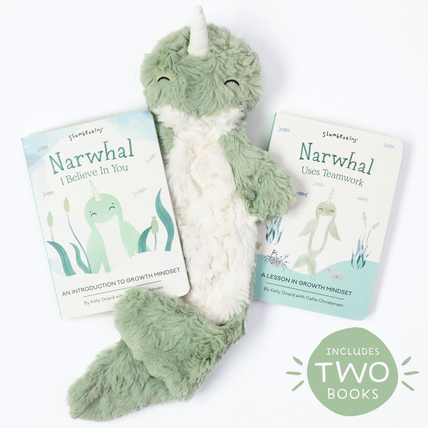 Slumberkins Sloth Snuggler & 2 Board Books Complete Set Bundle | Promotes Routines, Relaxation & Coping Skills | Social Emotional Learning Soft Plush Animal (Sloth Snuggler Plush + 2 Board Books)