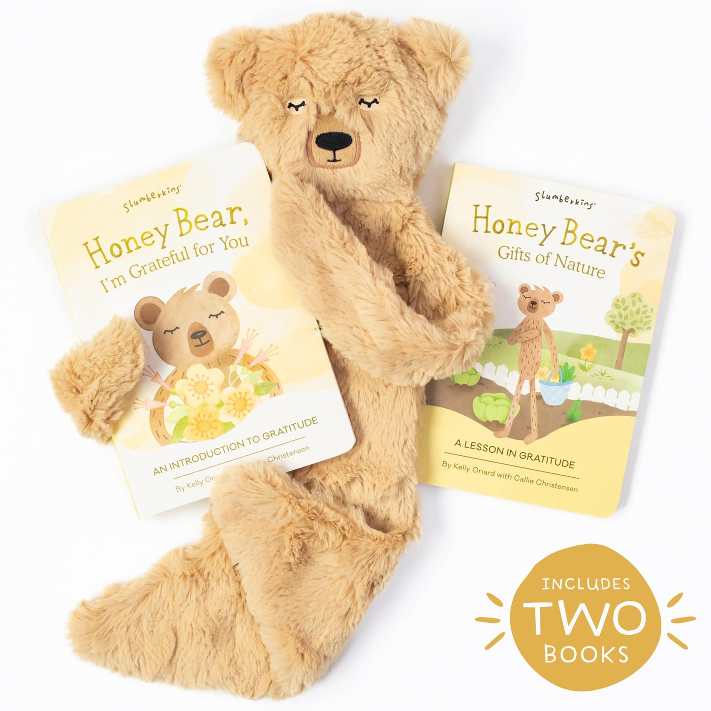 Slumberkins Sloth Snuggler & 2 Board Books Complete Set Bundle | Promotes Routines, Relaxation & Coping Skills | Social Emotional Learning Soft Plush Animal (Sloth Snuggler Plush + 2 Board Books)