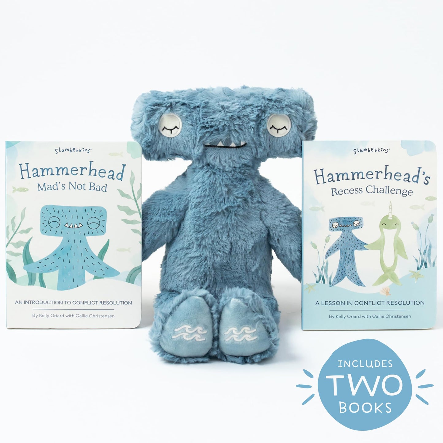 Slumberkins 14" Fox Kin & 2 Board Books Complete Set Bundle | Supports Changes, Coping Skills & Transitions | Social Emotional Development | Soft Plush Animal Gift Set (Fox Kin Plush + 2 Board Books)