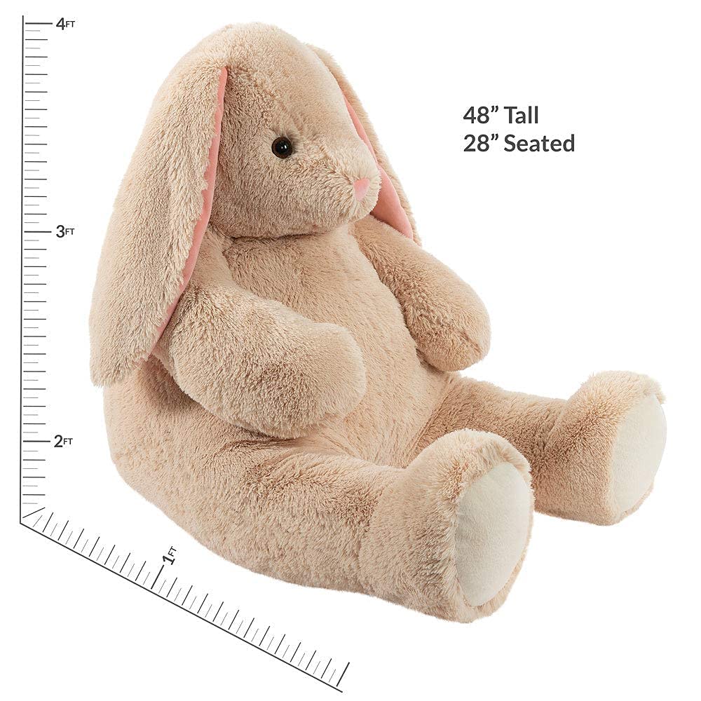 Vermont Teddy Bear Giant Elephant Stuffed Animal - Giant Stuffed Animals, 4 Foot, 48", 4 FT