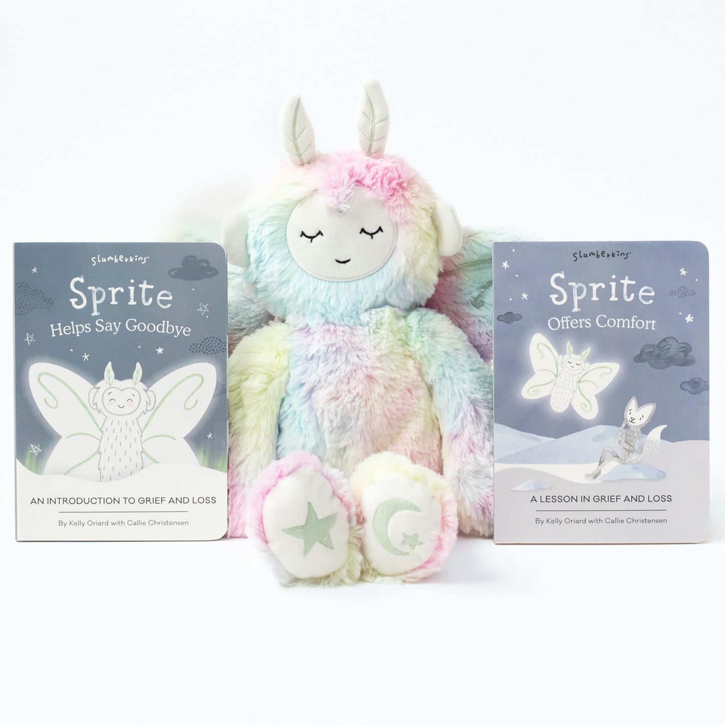 Slumberkins 14" Fox Kin & 2 Board Books Complete Set Bundle | Supports Changes, Coping Skills & Transitions | Social Emotional Development | Soft Plush Animal Gift Set (Fox Kin Plush + 2 Board Books)