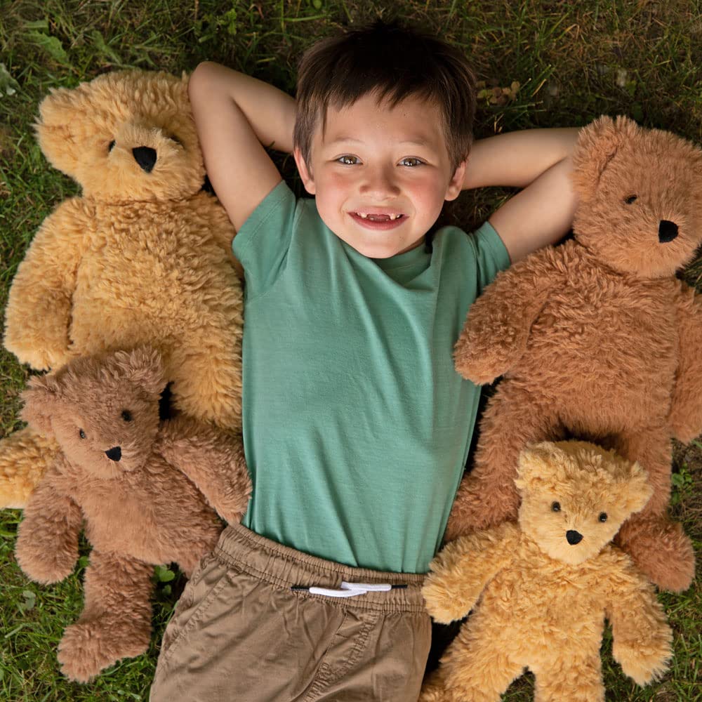 Vermont Teddy Bear Super Soft Almond Brown Teddy Bear - 18 Inch, Plush Stuffed Animal to Sleep with, Cozy Bear Plush from Stuffed Animals