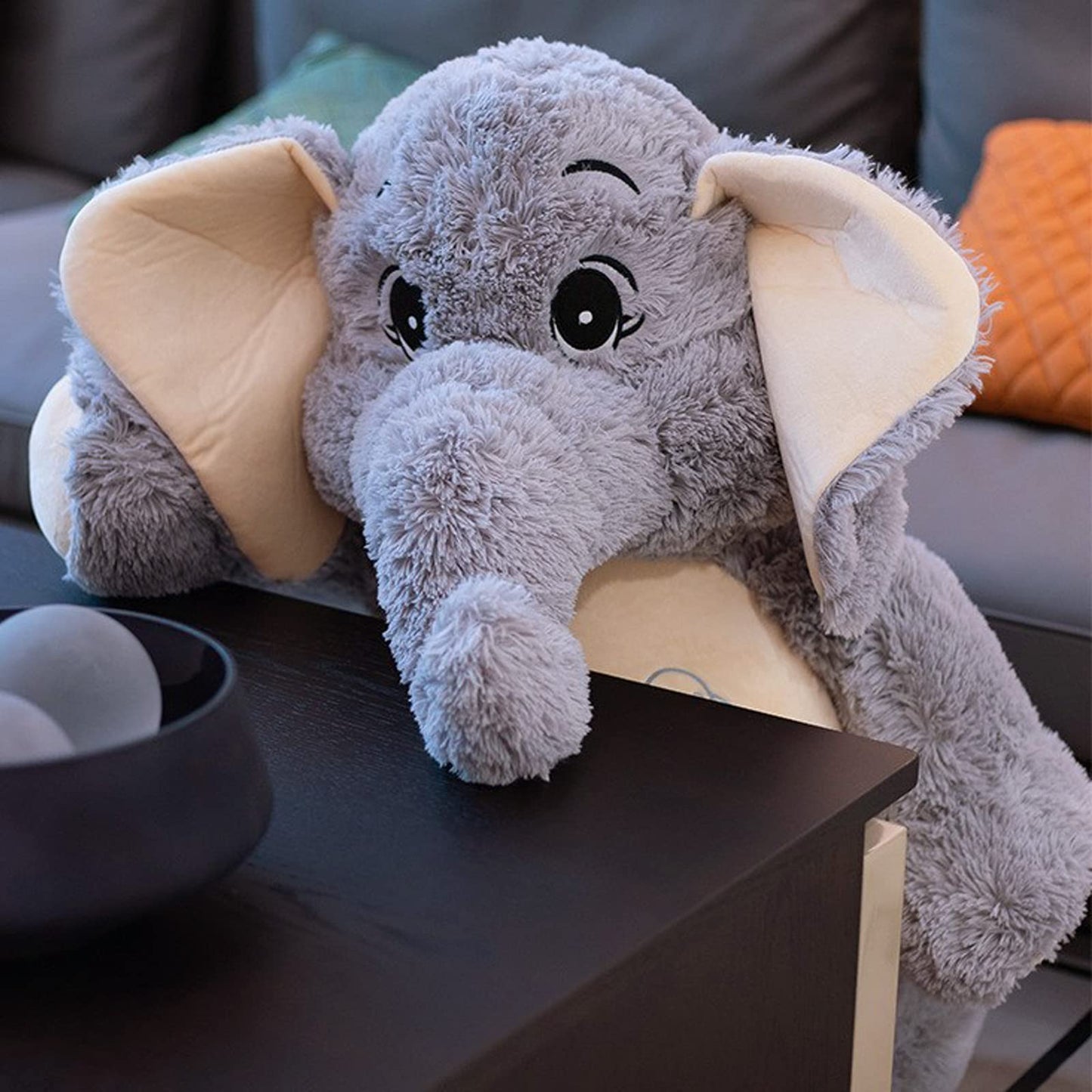 Giant Elephant Stuffed Animal 51'',Large Stuffed Elephant Plush Toy Soft Elephant Stuffed Animals for Birthday Mother's Day Christmas