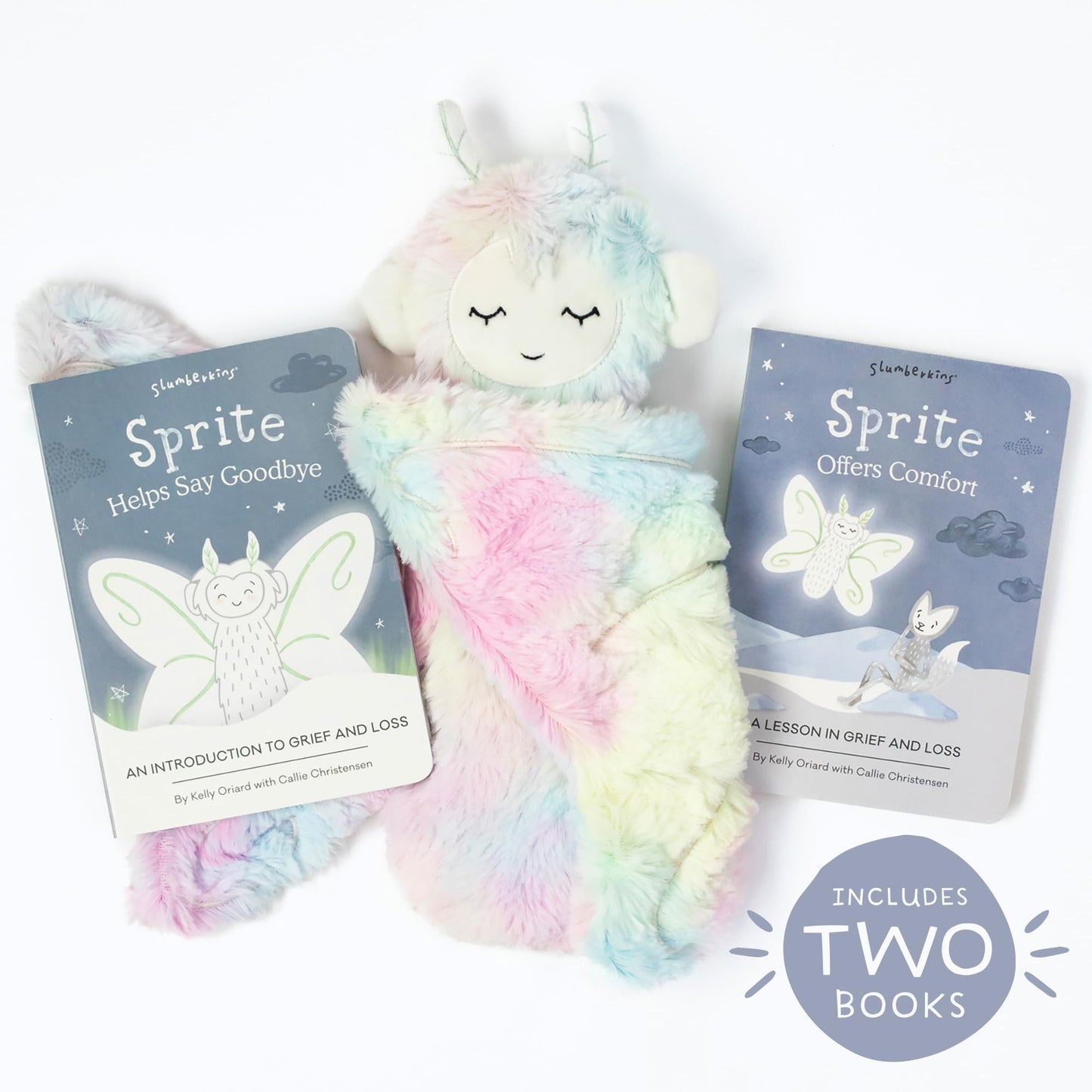 Slumberkins Sloth Snuggler & 2 Board Books Complete Set Bundle | Promotes Routines, Relaxation & Coping Skills | Social Emotional Learning Soft Plush Animal (Sloth Snuggler Plush + 2 Board Books)