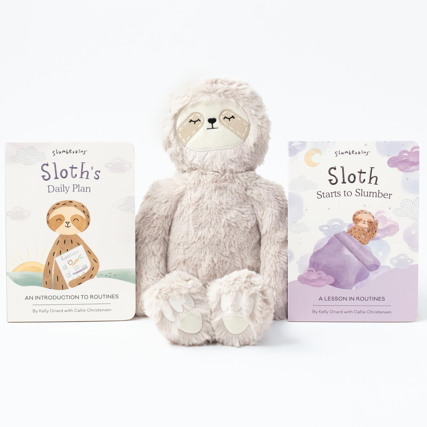 Slumberkins 14" Fox Kin & 2 Board Books Complete Set Bundle | Supports Changes, Coping Skills & Transitions | Social Emotional Development | Soft Plush Animal Gift Set (Fox Kin Plush + 2 Board Books)