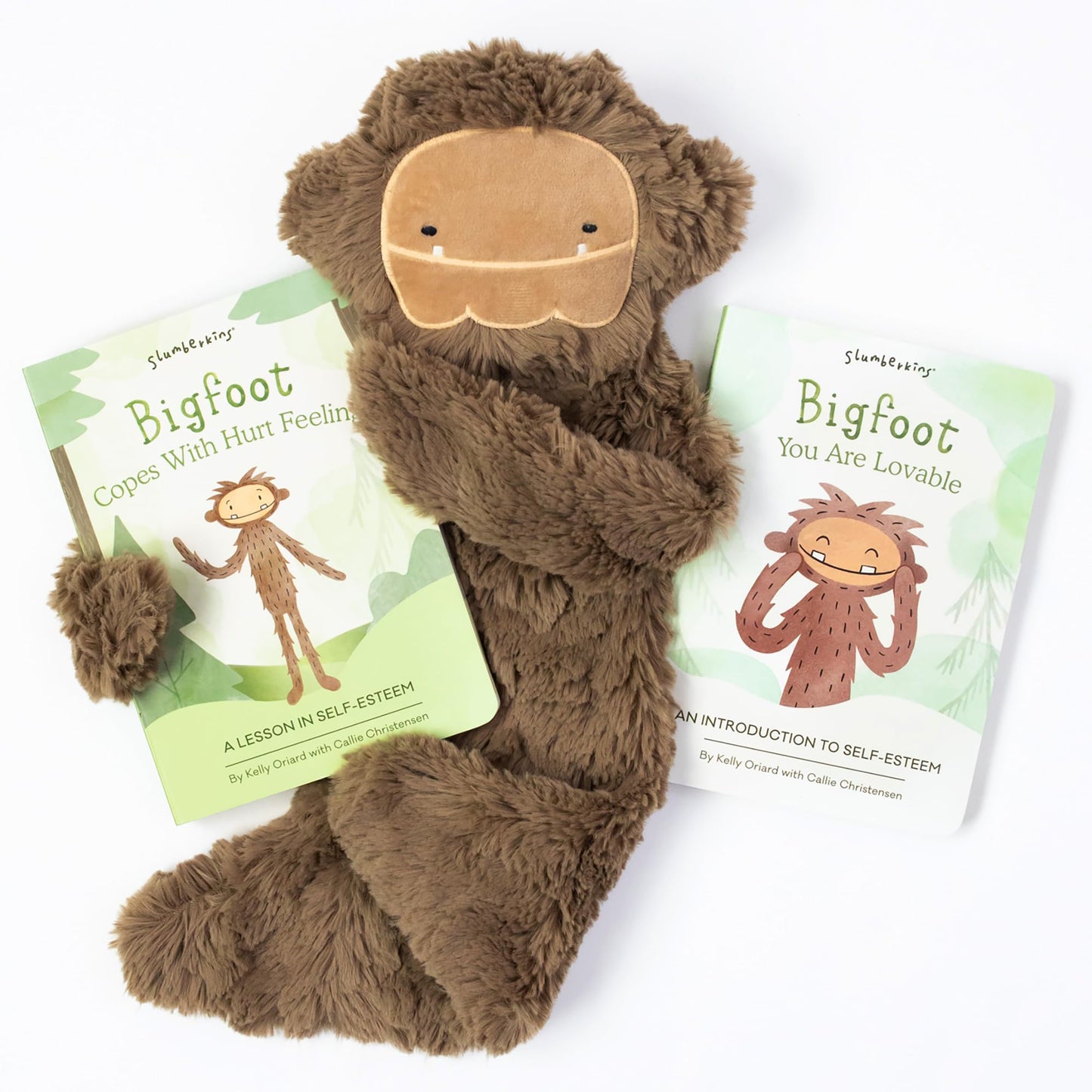 Slumberkins Sloth Snuggler & 2 Board Books Complete Set Bundle | Promotes Routines, Relaxation & Coping Skills | Social Emotional Learning Soft Plush Animal (Sloth Snuggler Plush + 2 Board Books)