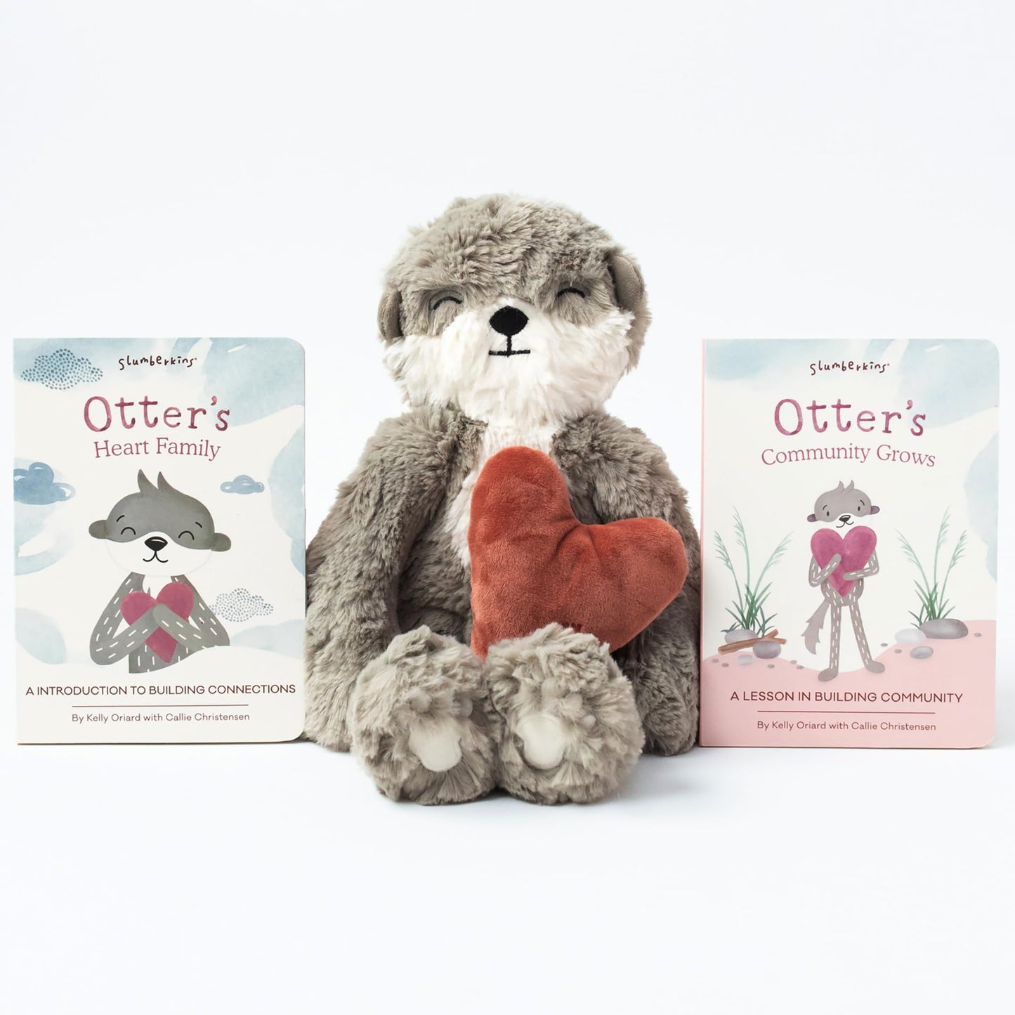 Slumberkins 14" Fox Kin & 2 Board Books Complete Set Bundle | Supports Changes, Coping Skills & Transitions | Social Emotional Development | Soft Plush Animal Gift Set (Fox Kin Plush + 2 Board Books)