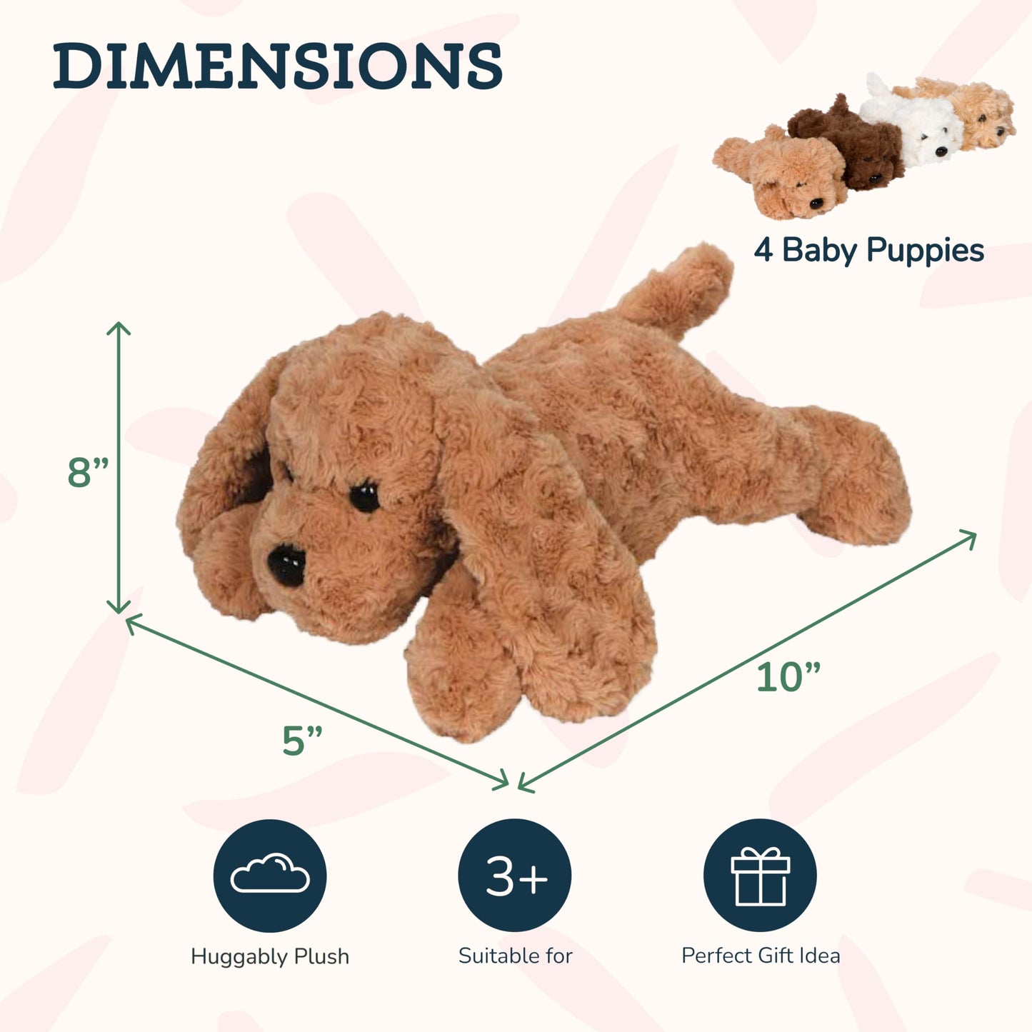 PixieCrush Adopt Me Dog Stuffed Animals for Girls Ages Three to Eight- Mommy Labradoodle with Four Puppies- Magical Dog Pillow Plushie - Enchanting Toy Dog Surprise for Imaginative Play