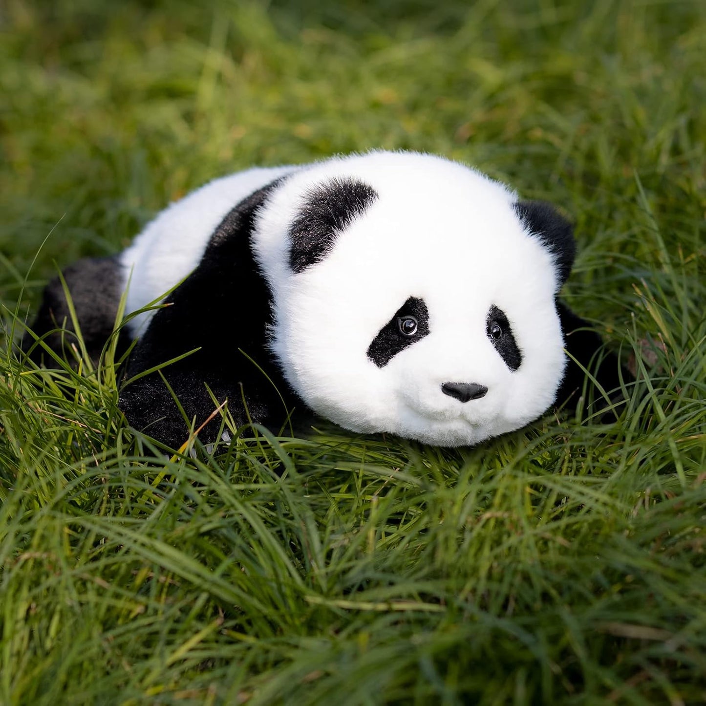 Chongker Weighted Stuffed Animals Panda Collection “MengLan” - Handmade Realistic Giant Panda Plush 4LBS, Lifelike Animals, Large