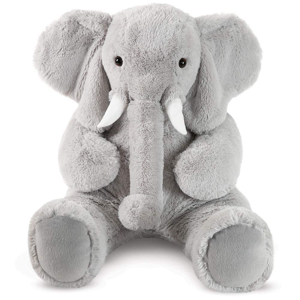 Vermont Teddy Bear Giant Elephant Stuffed Animal - Giant Stuffed Animals, 4 Foot, 48", 4 FT
