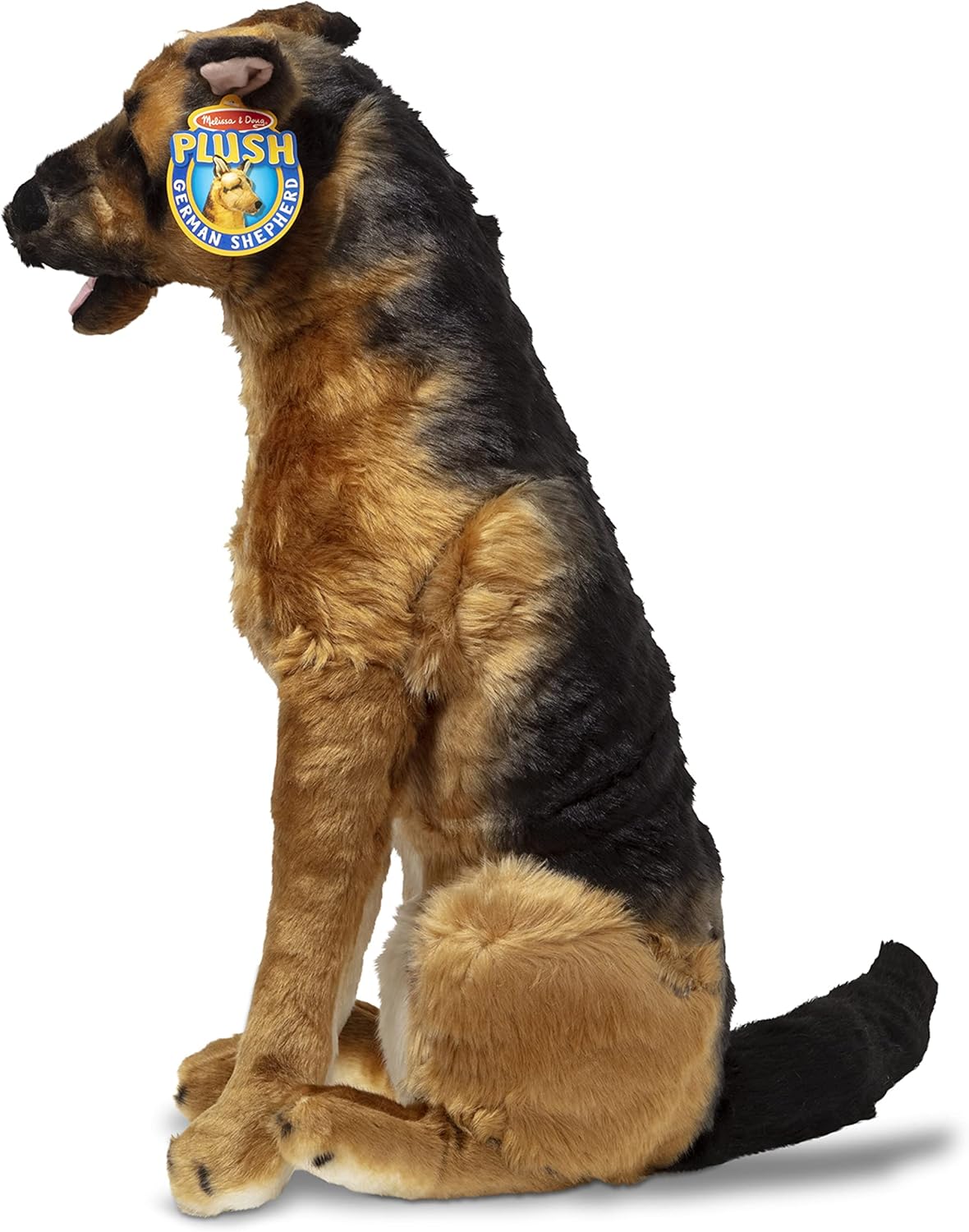Melissa & Doug Giant German Shepherd - Lifelike Stuffed Animal Dog (over 2 feet tall)