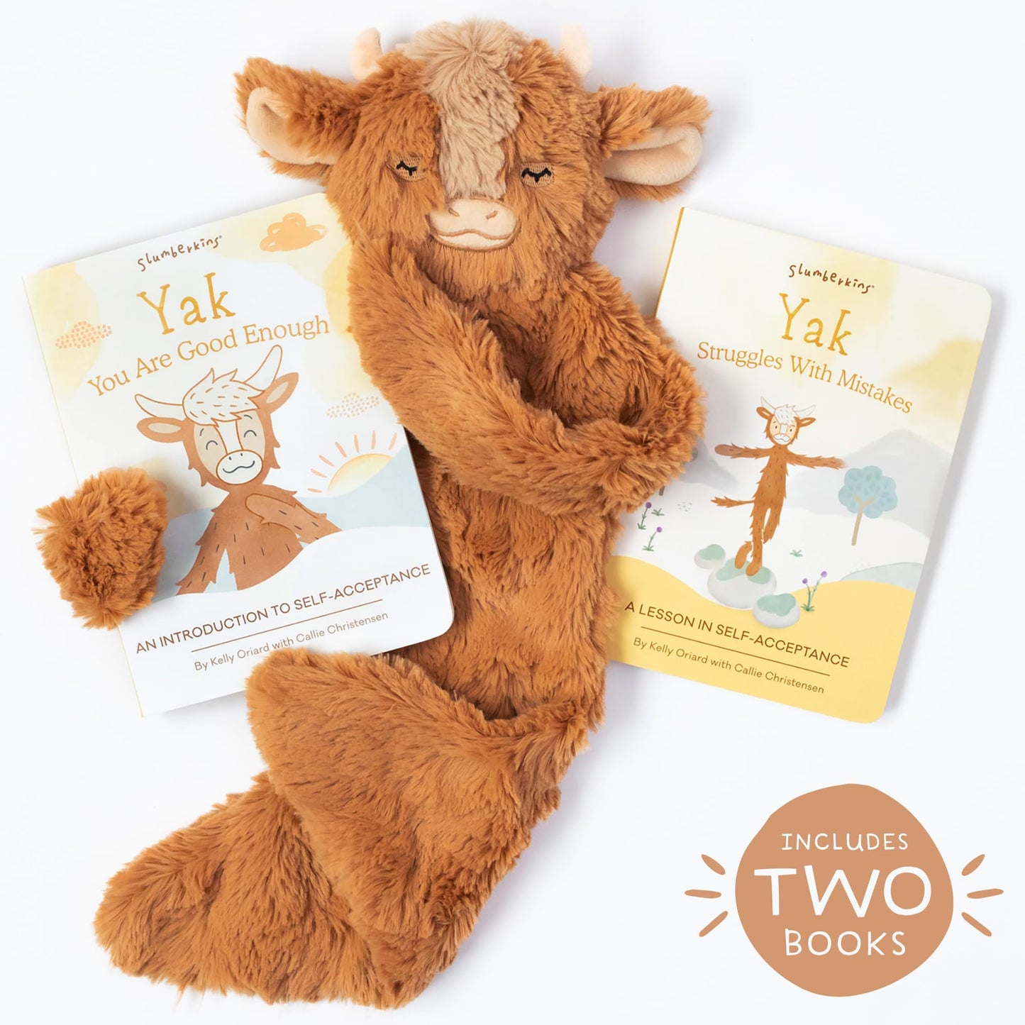 Slumberkins Sloth Snuggler & 2 Board Books Complete Set Bundle | Promotes Routines, Relaxation & Coping Skills | Social Emotional Learning Soft Plush Animal (Sloth Snuggler Plush + 2 Board Books)