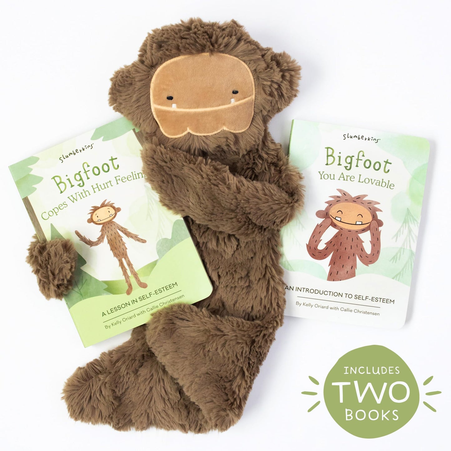Slumberkins Sloth Snuggler & 2 Board Books Complete Set Bundle | Promotes Routines, Relaxation & Coping Skills | Social Emotional Learning Soft Plush Animal (Sloth Snuggler Plush + 2 Board Books)